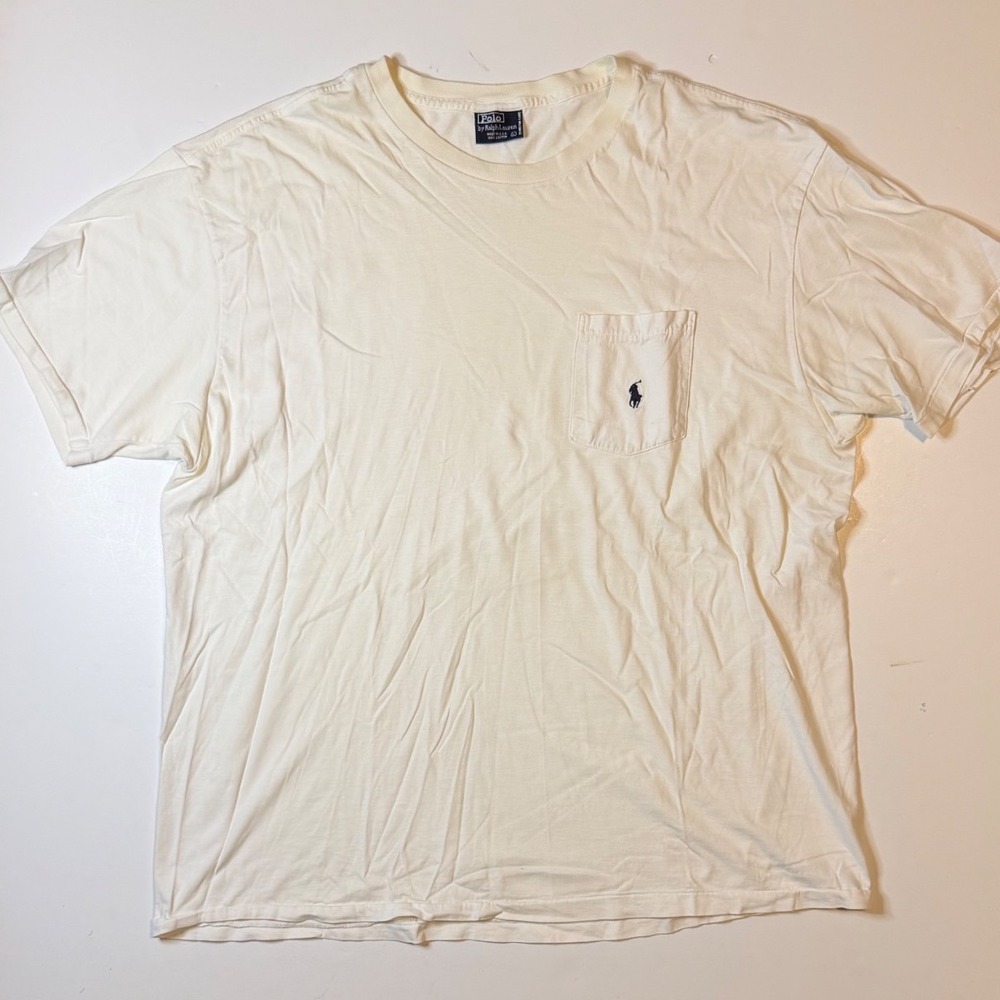90s Polo Ralph Lauren Pocket T-Shirt Mens Large Vintage Cotton Tee Made in USA
